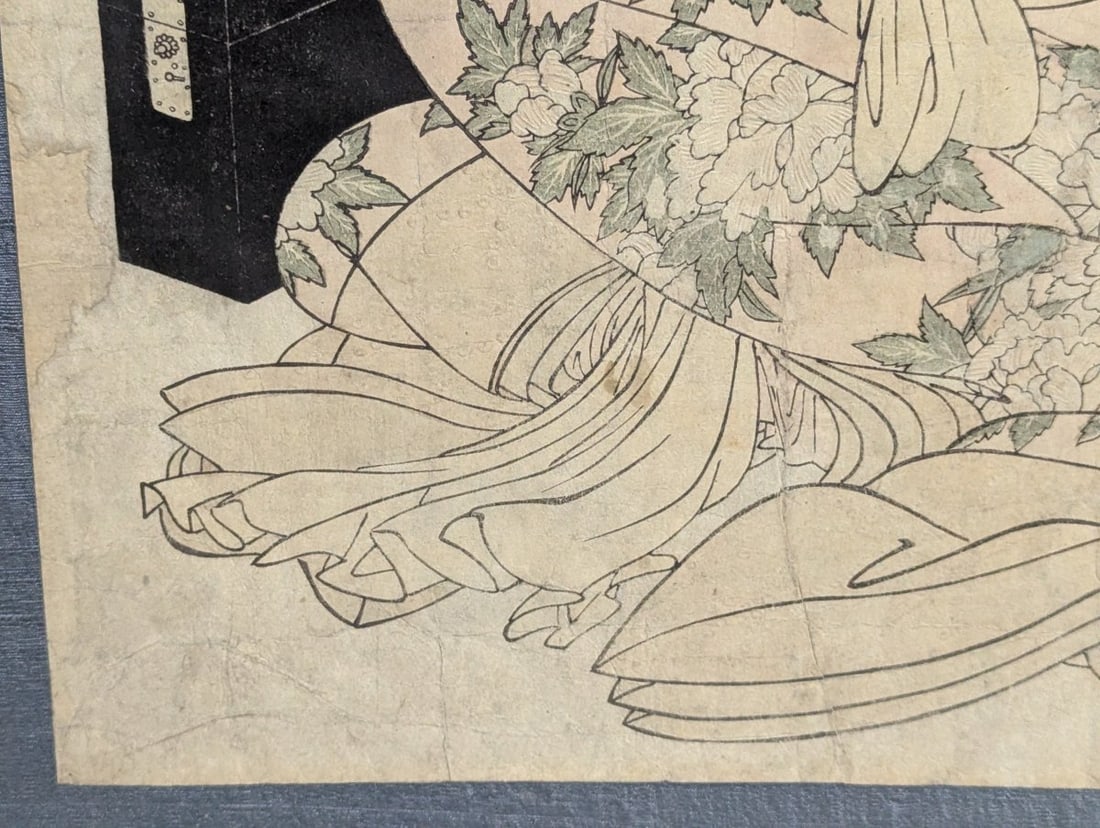 Kitagawa Utamaro Japanese Woodblock Print, Karakoto of the Chojiya, Courtesans Series - 7
