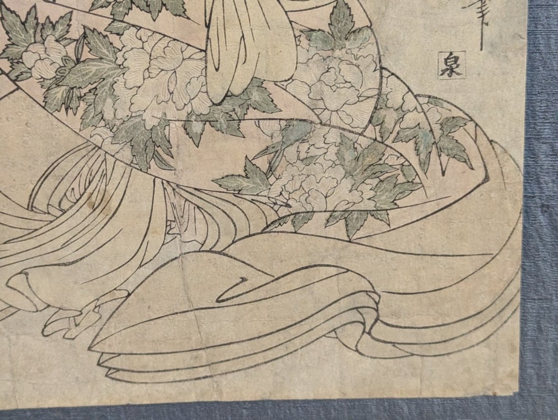 Kitagawa Utamaro Japanese Woodblock Print, Karakoto of the Chojiya, Courtesans Series - 8