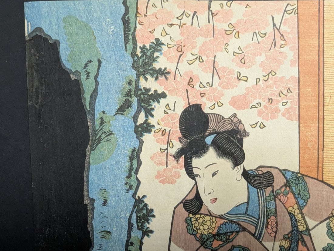 Original 19th Century Japanese Woodblock Print by Utagawa Kuniyoshi 'Munesada' - 2