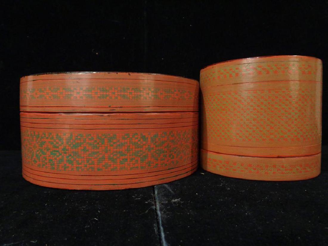 Two Vintage Burma Lacquerware Betel Boxes (1 of 5)