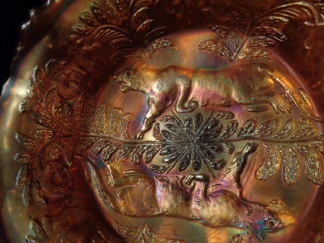 Vintage Fenton Carnival Glass Panther Bowl (1 of 6)