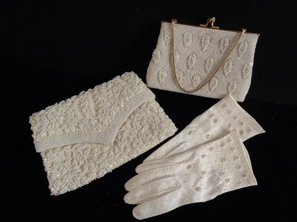 Vintage Beaded Evening Bags & Gloves (1 of 4)