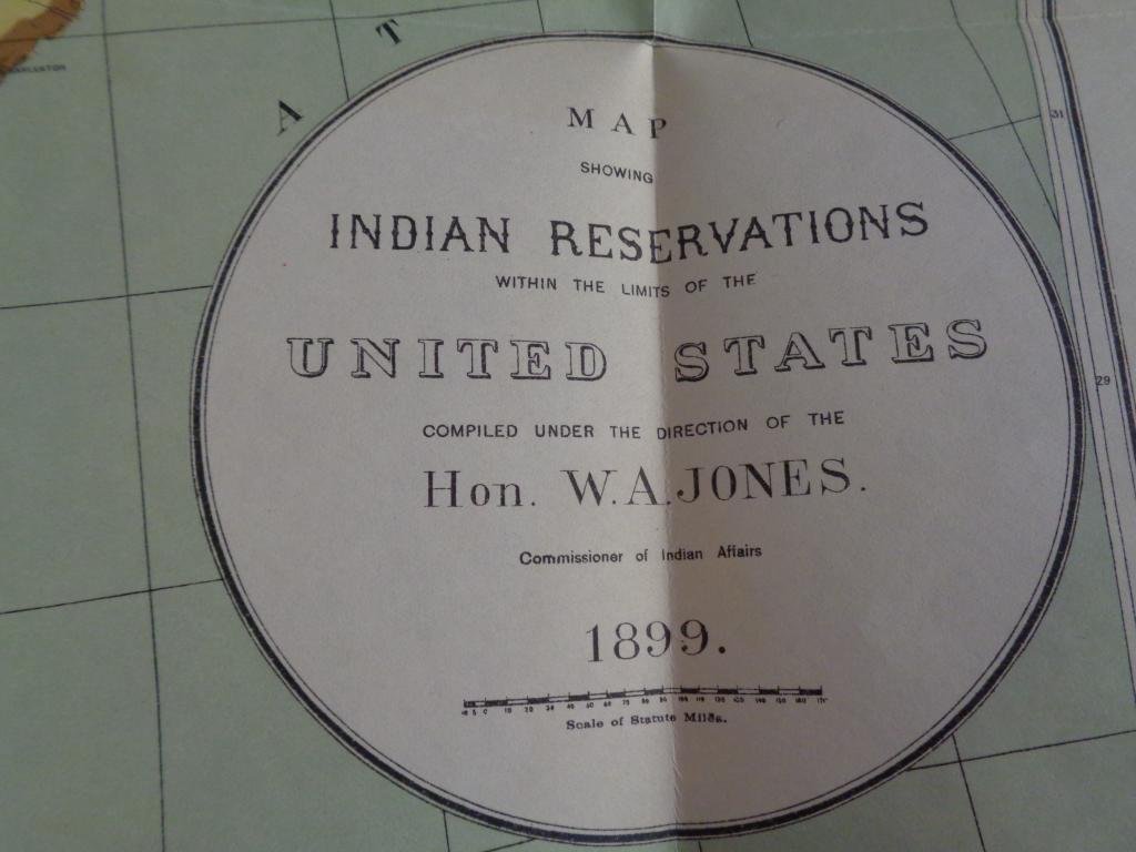 1899 Jones Map U.S. Indian Reservations (1 of 6)