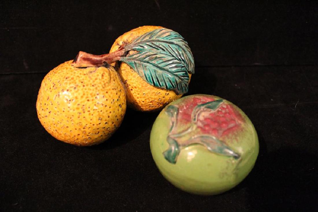 Antique Chinese Pottery Altar Temple Fruit (1 of 4)