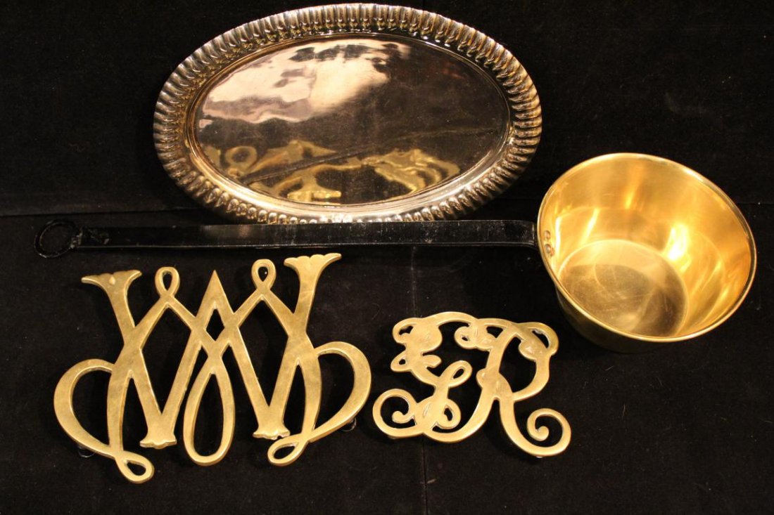 Vintage Virginia Metalcrafters Brass Trivets, Etc. (1 of 5)
