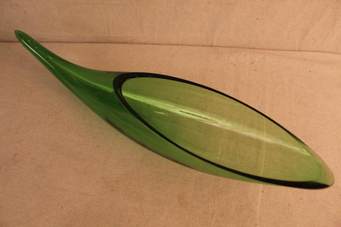 Blenko Glass WINSLOW ANDERSON Horn Vase (1 of 6)