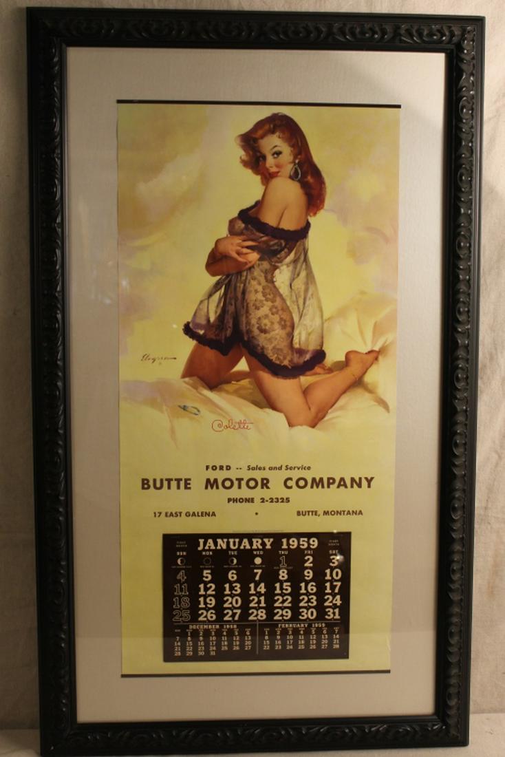 Gil Elvgren 1957 Pin-Up Calendar Cheesecake (1 of 6)