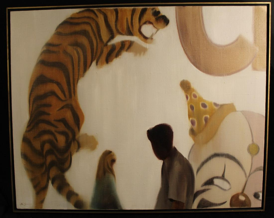 Hal Singer (1919-2003) Mid Century Oil on Canvas (1 of 6)
