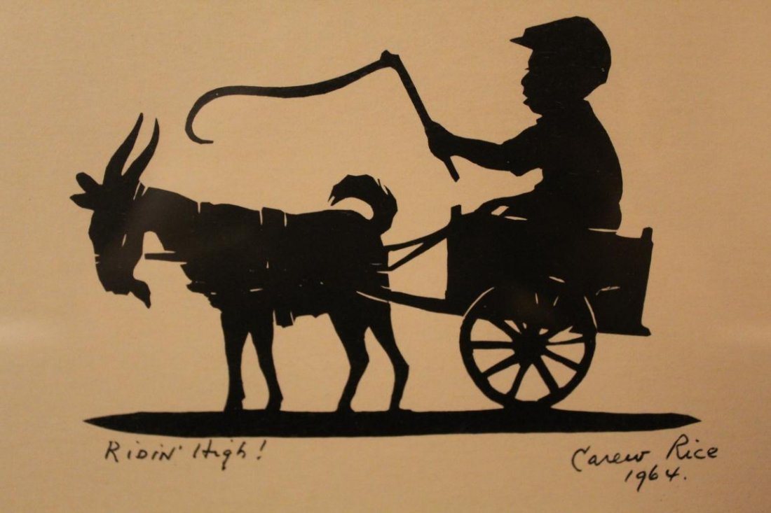 Carew Rice (1899-1971) Silhouette Print (1 of 6)