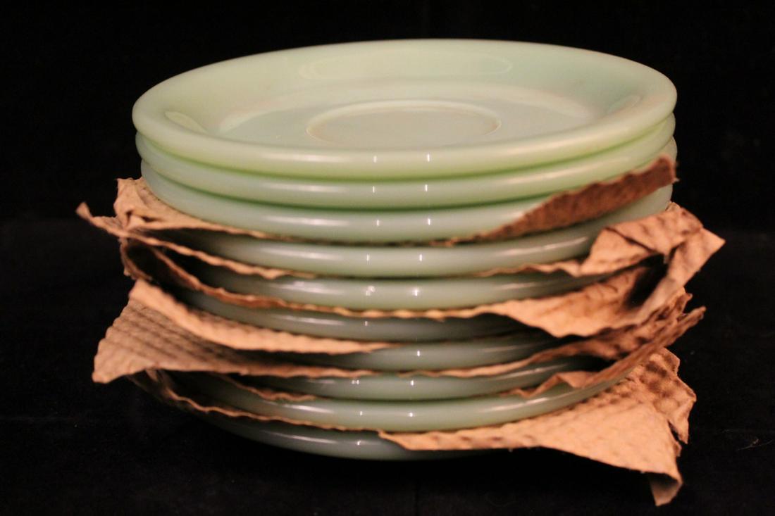 Fire King New Old Stock Jadite Saucers (1 of 5)