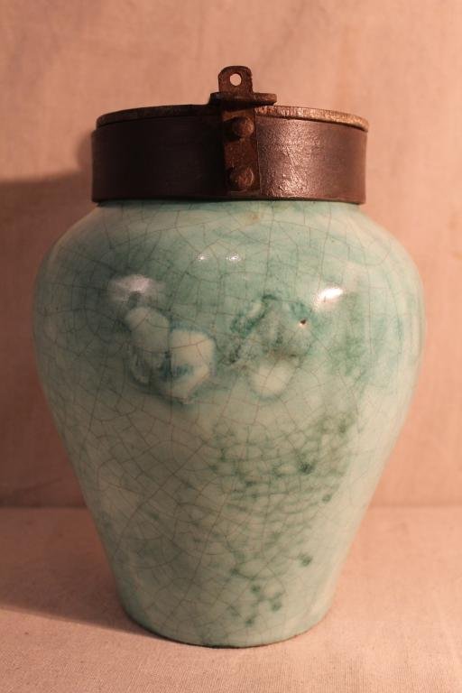 Vintage Mexican Pottery Chocolate Jar (1 of 5)