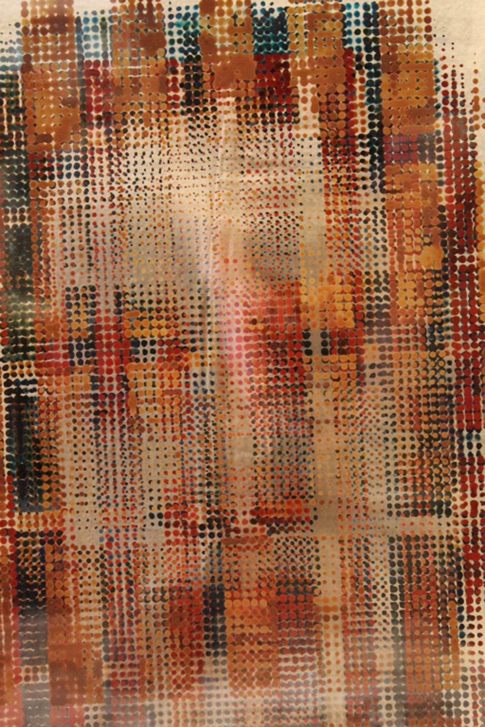 Vintage Painted Plexi Glass Panel Sculpture (1 of 5)