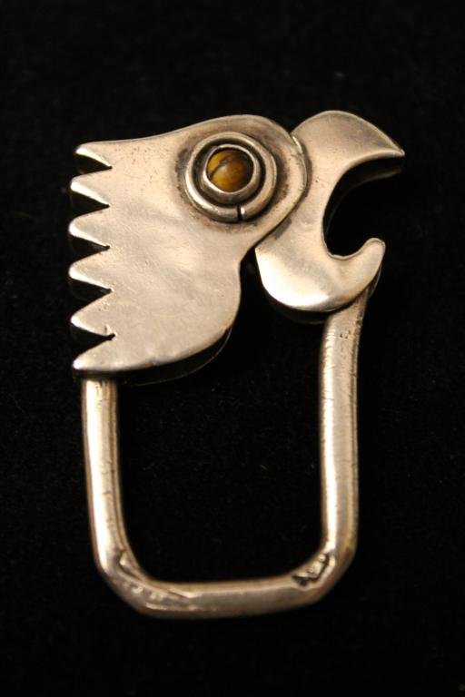 Sigi Pineda Taxco Mexico Sterling Parrot Key Ring (1 of 4)