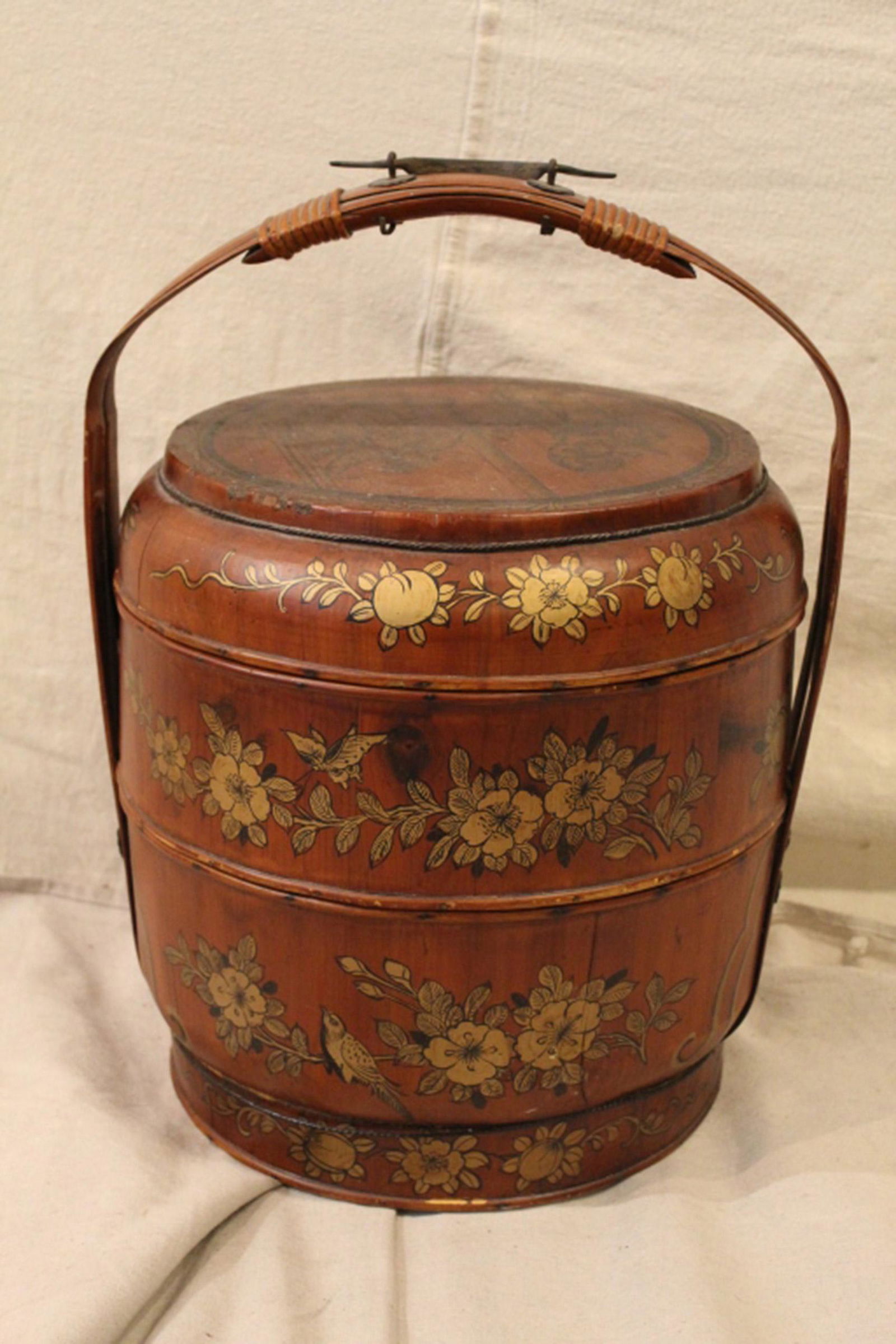 Chinese Lacquer Stacking Wedding Basket (1 of 4)