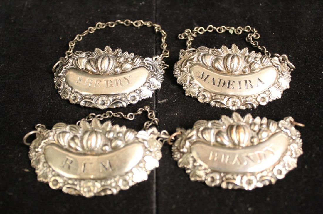 Antique English Decanter Bottle Labels (1 of 6)