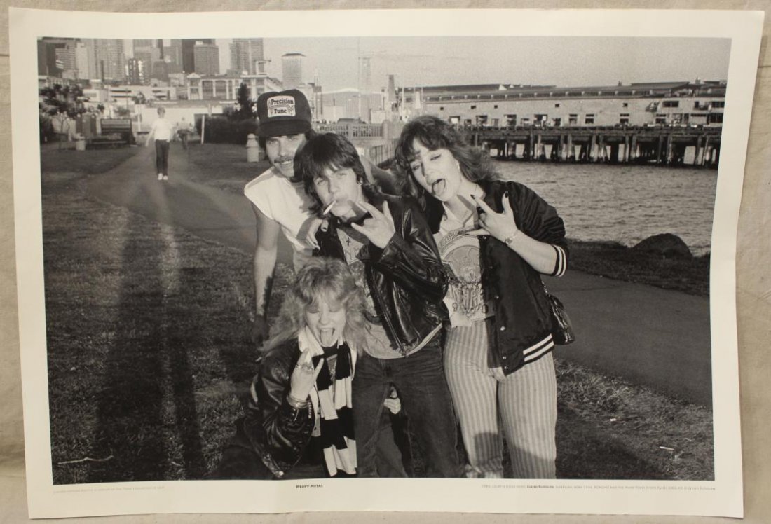 Glen Rudolph (Wa.) Photolithograph Poster on Paper: "Heavy Metal", 1986. Limited Edition Poster in Honor of the Transformation of SAM. Printed 2006. Good condition; minor edge wear, etc. 24.5" x unframed.