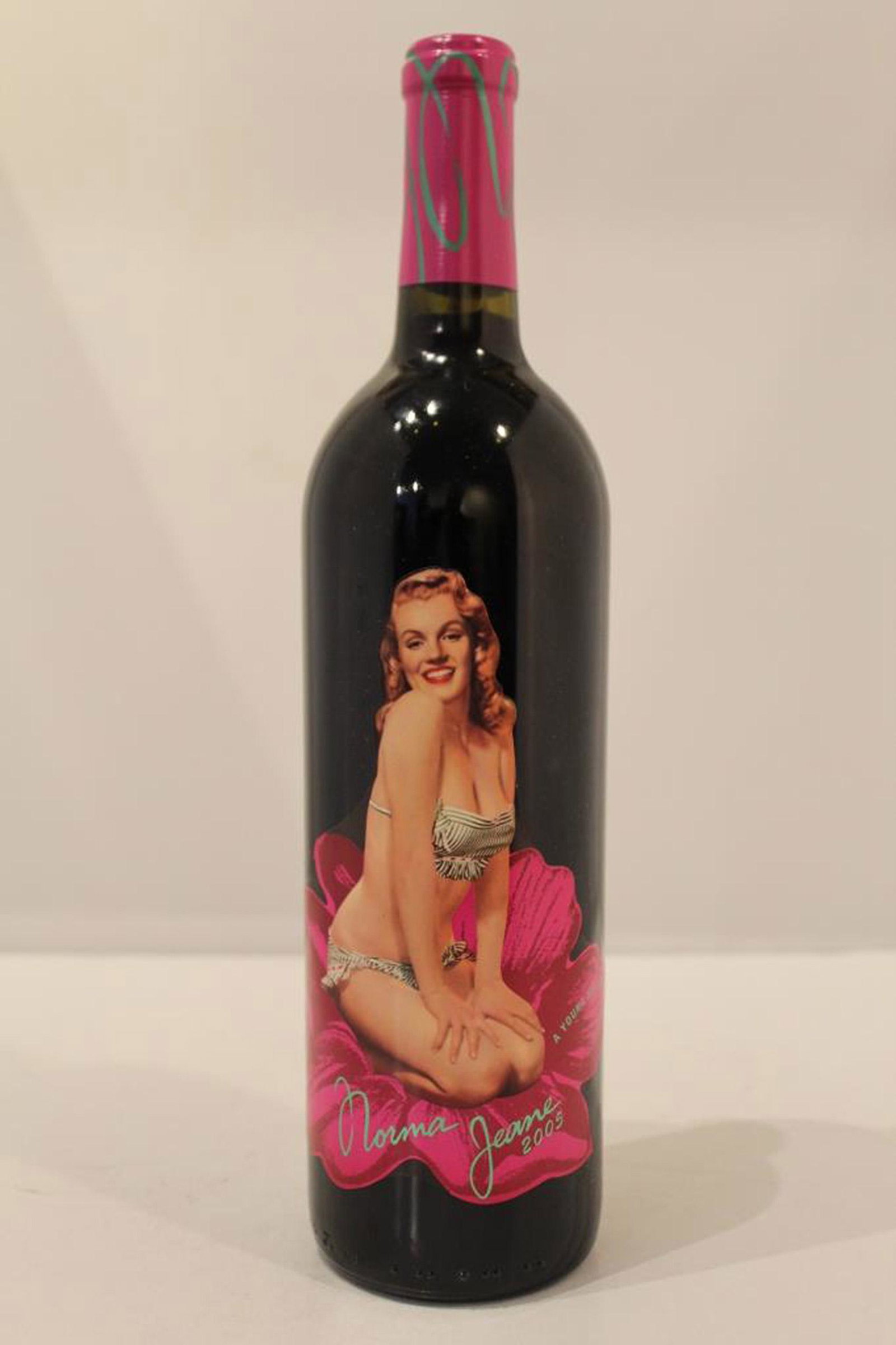 Norma Jean Young Californian Merlot - 2005: Sealed 750 ML Bottle of 2005 Norma Jean Young Californian Merlot. Stored in a climate controlled setting. Cork, seal and label all appear in perfect unused condition. We can assume no liabilty due to 