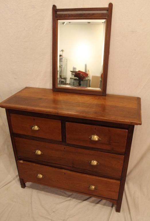 Late Colonial Indian Teak & Rosewood Dresser (1 of 8)