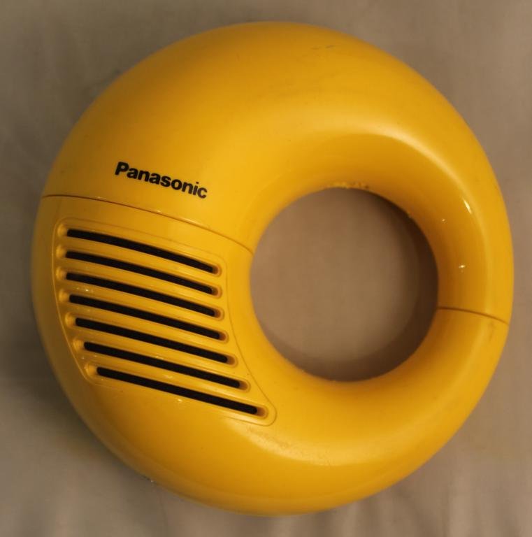 Panasonic Toot-a-Loop Radio Model R-72: Yellow Panasonic Toot-a-Loop radion. In good cosmetic condition. Untested