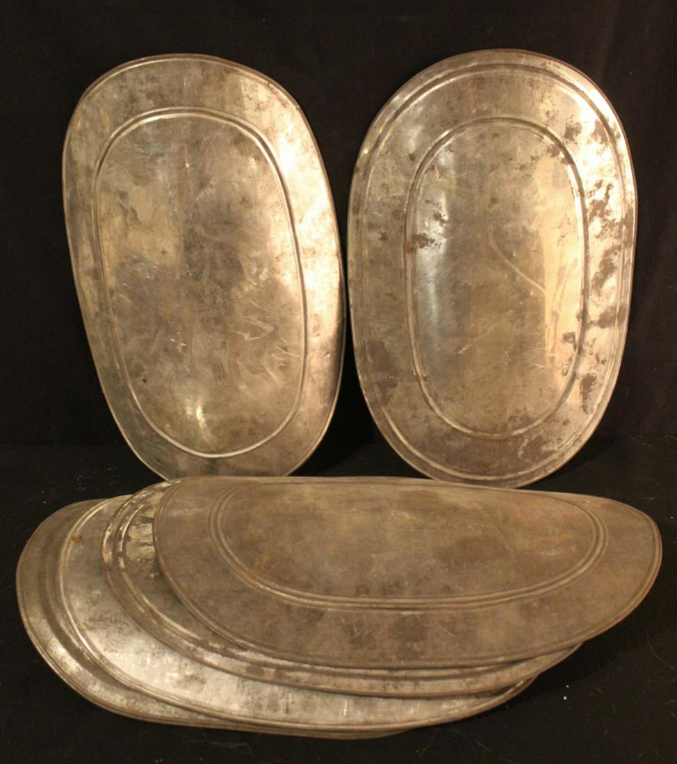 Group Six Odd Fellows Oval Tin Shields (1 of 4)