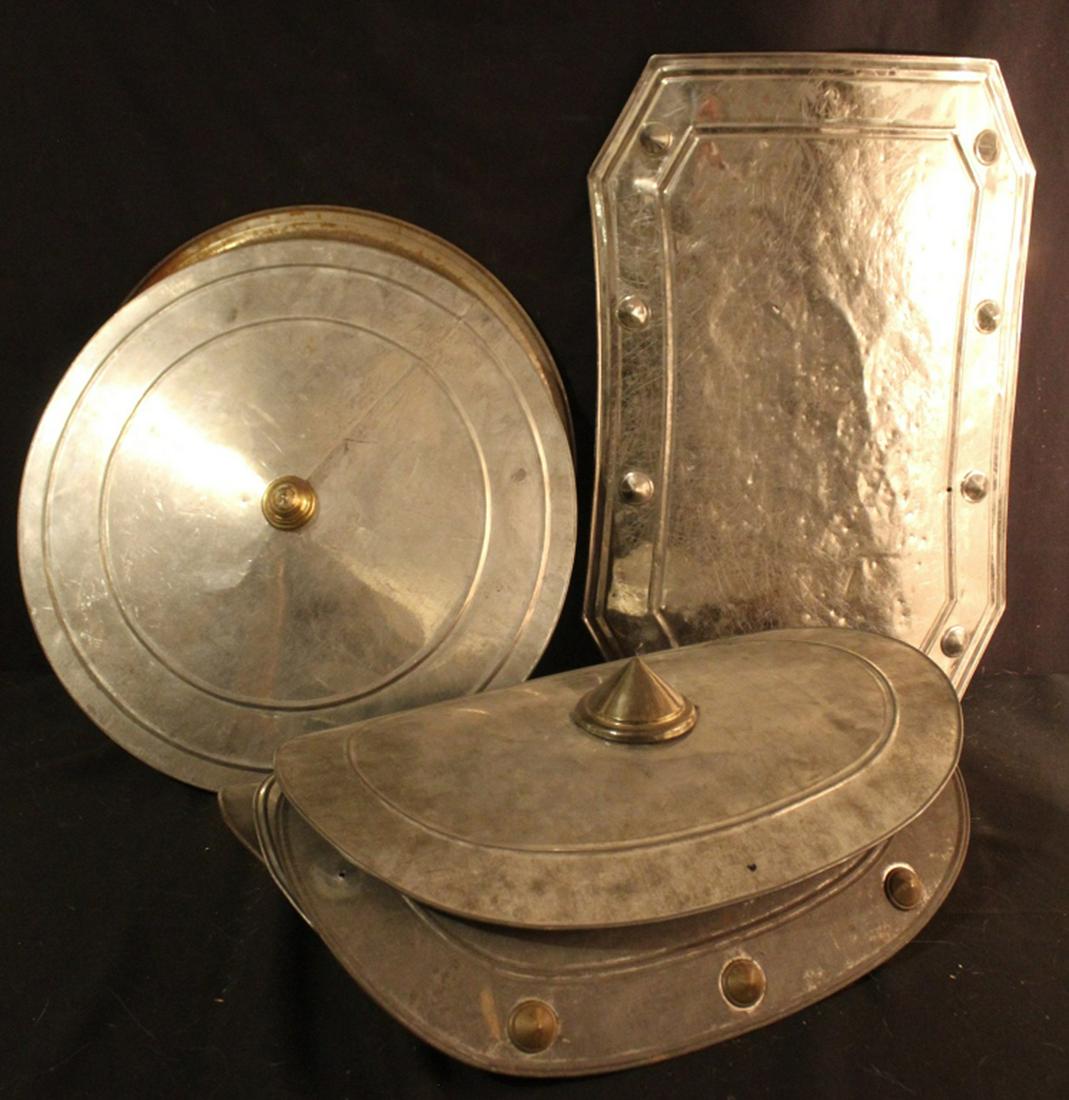 Mixed Group Seven Odd Fellows Tin & Brass Shields (1 of 4)