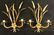 Pair Italian Gilt Metal Wall Sconces