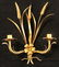 Pair Italian Gilt Metal Wall Sconces - 2