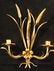 Pair Italian Gilt Metal Wall Sconces - 3