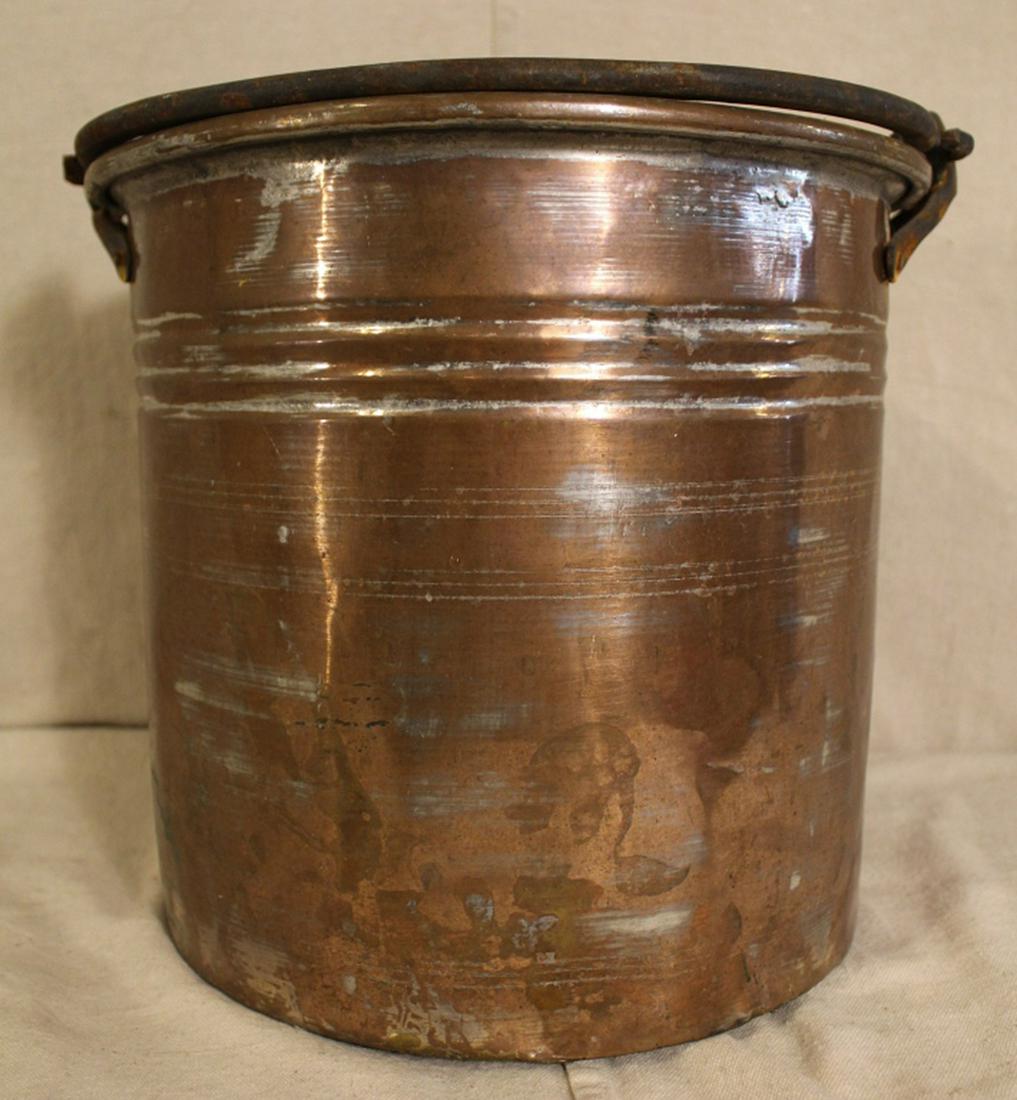 Vintage Ottoman Hammered Copper Pail / Bucket (1 of 5)