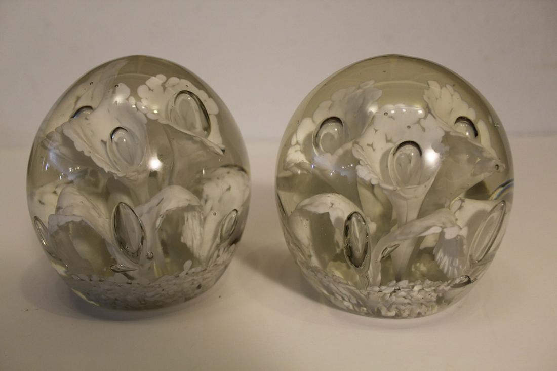 Pair Murano Style Art Glass Bookends (1 of 4)