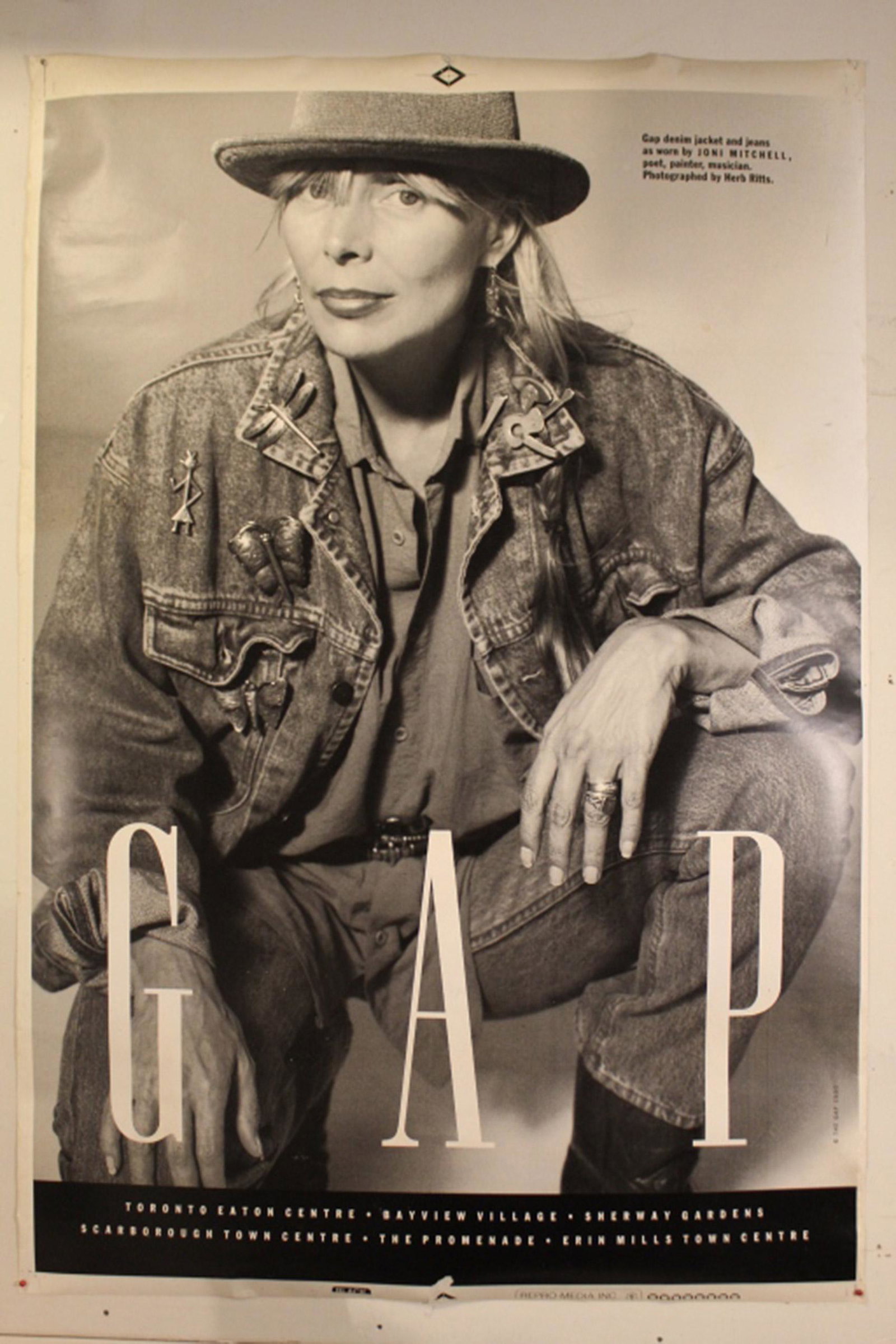 Vintage Herb Ritts Joni Mitchell for Gap Poster (1 of 5)