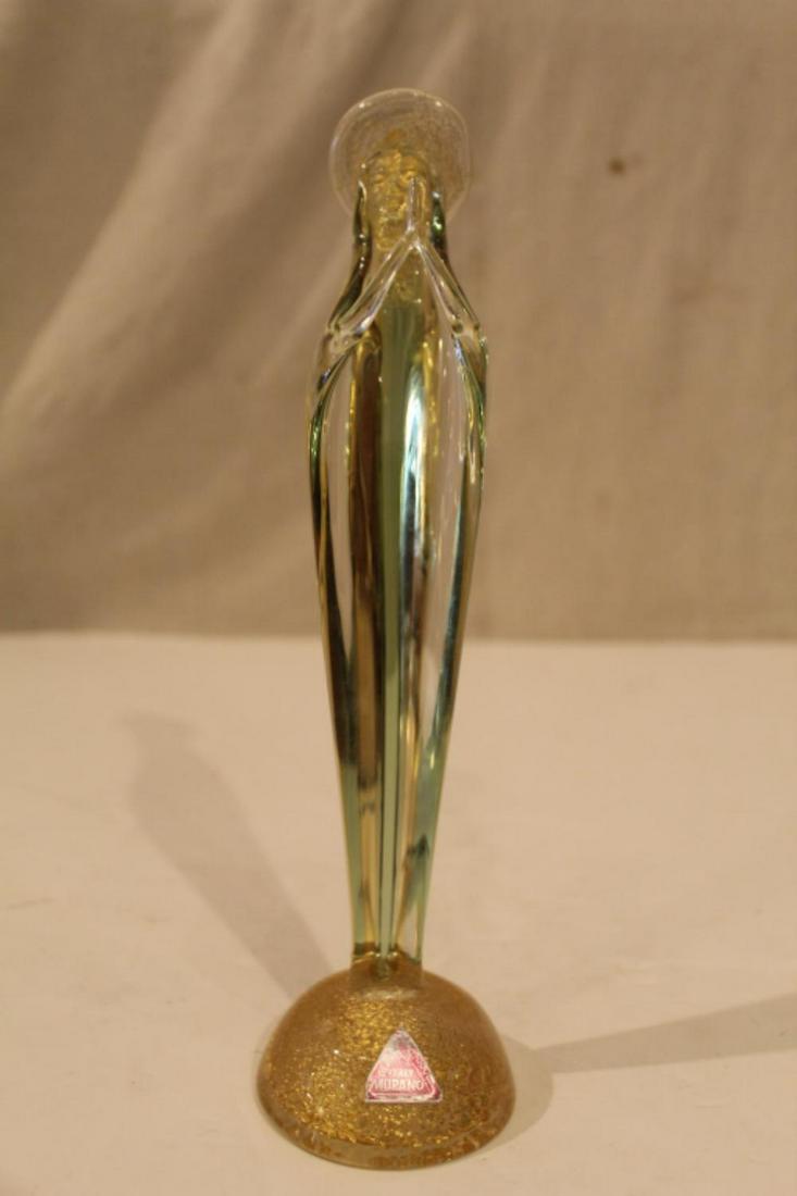 Vintage Murano Sommerso Glass Madonna Figurine (1 of 4)