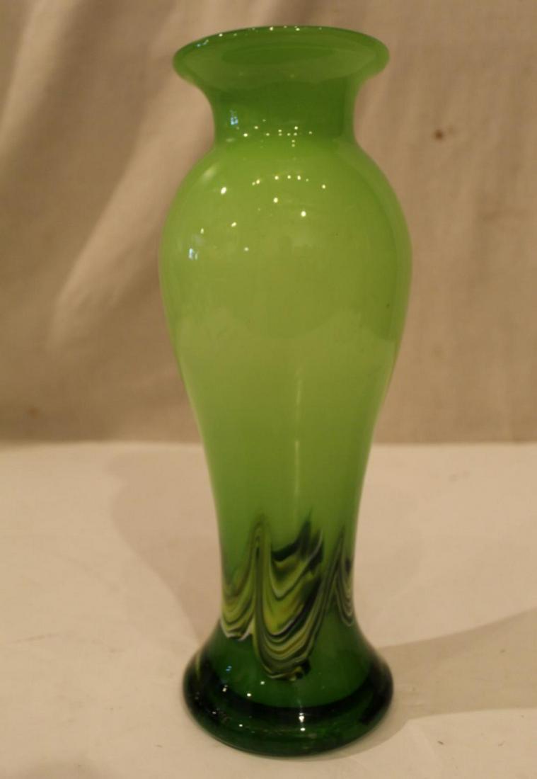 Murano Style Art Glass Tall Vase (1 of 5)