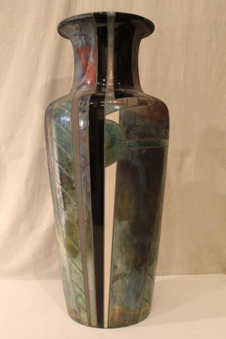 Kurt & Sandy McCracken Raku Pottery Floor Vase (1 of 6)