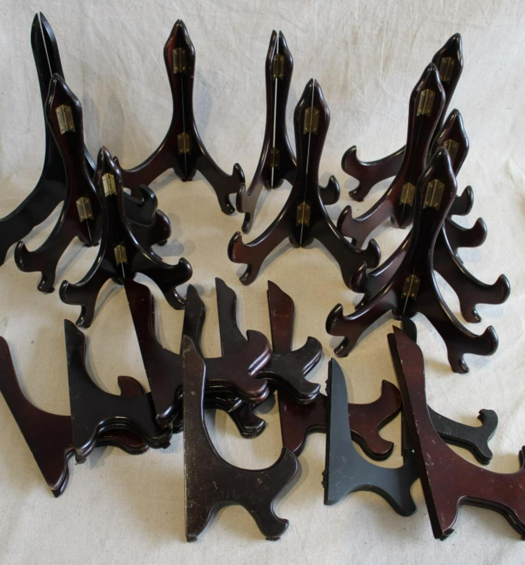 Group of Chinese Wood Display Easel Stands (1 of 3)