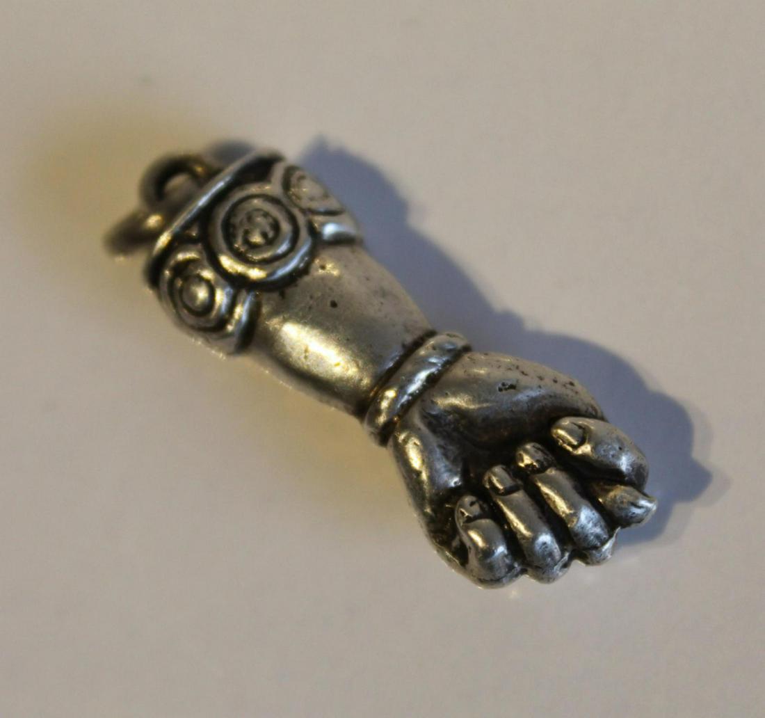 Antique Victorian Sterling Figa Hand Charm (1 of 5)