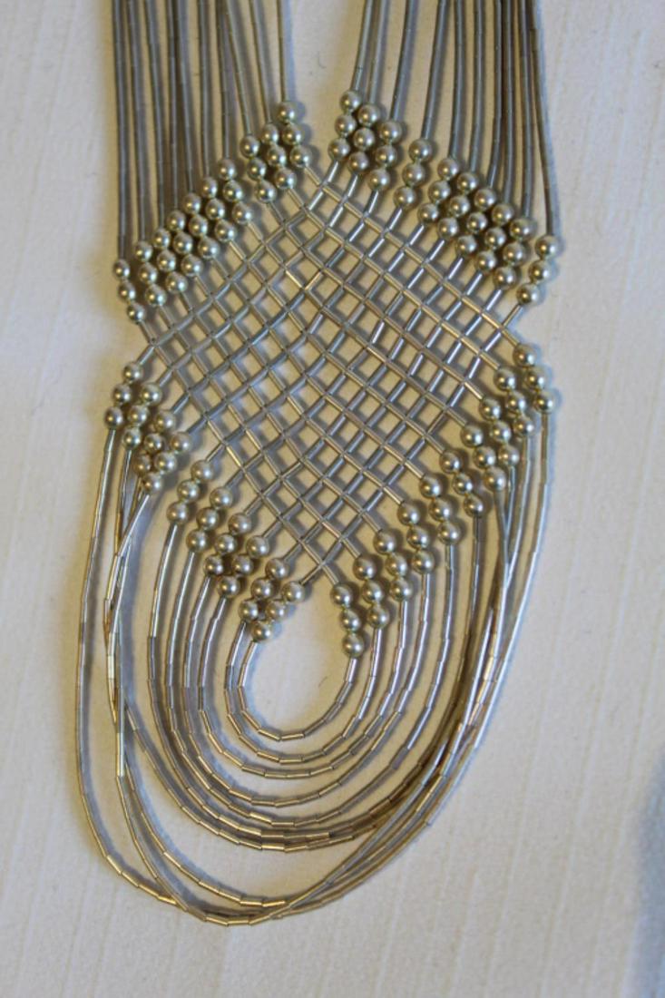 Navajo Liquid Sterling Necklace Bracelet Earrings (1 of 5)
