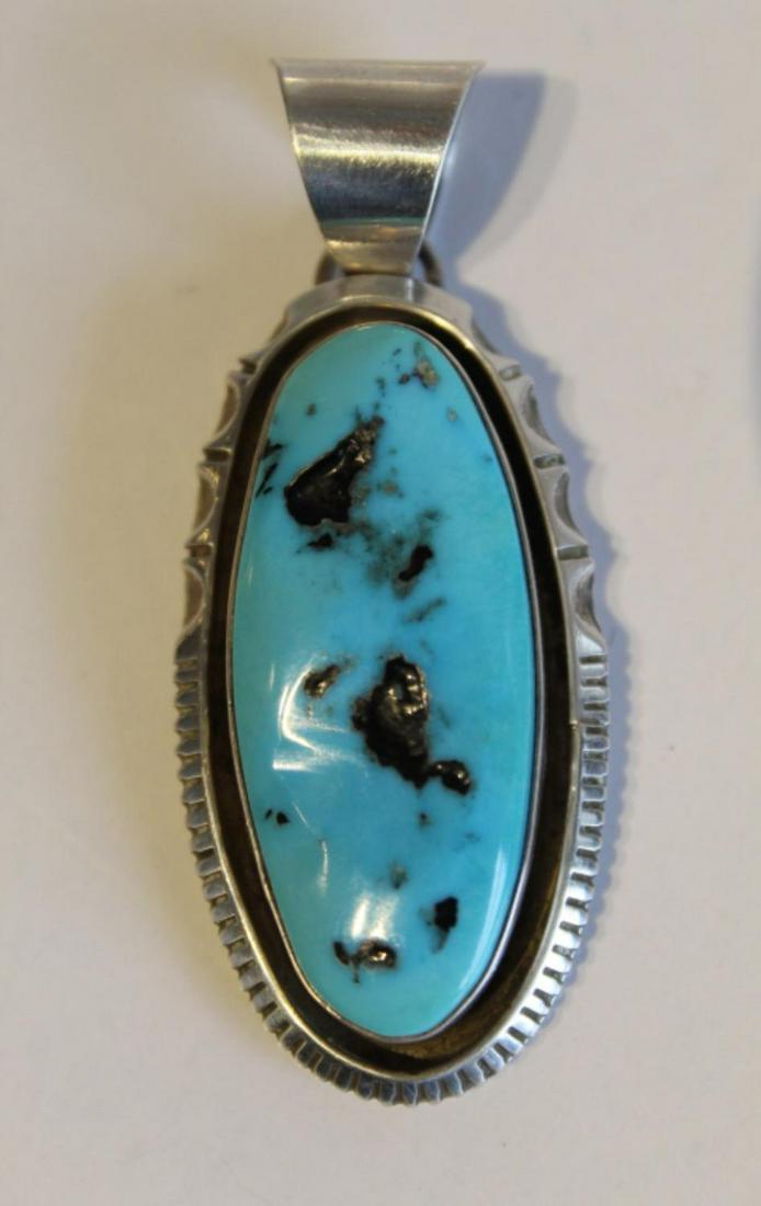 William G Johnson Navajo Sterling Pendant (1 of 5)