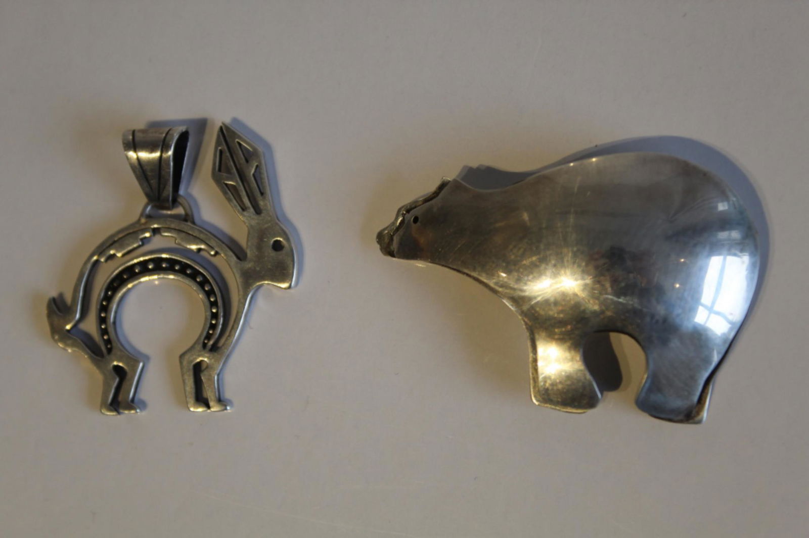 Southwest Navajo Sterling Animal Pendant & Pin (1 of 6)