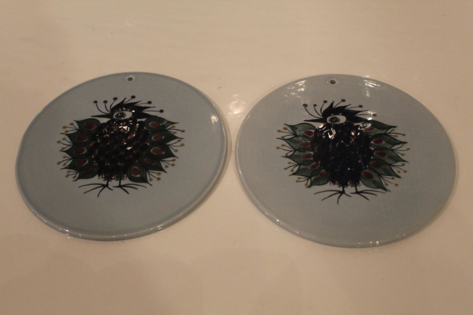 Pair Royal Copenhagen Fajance Plaques (1 of 1)