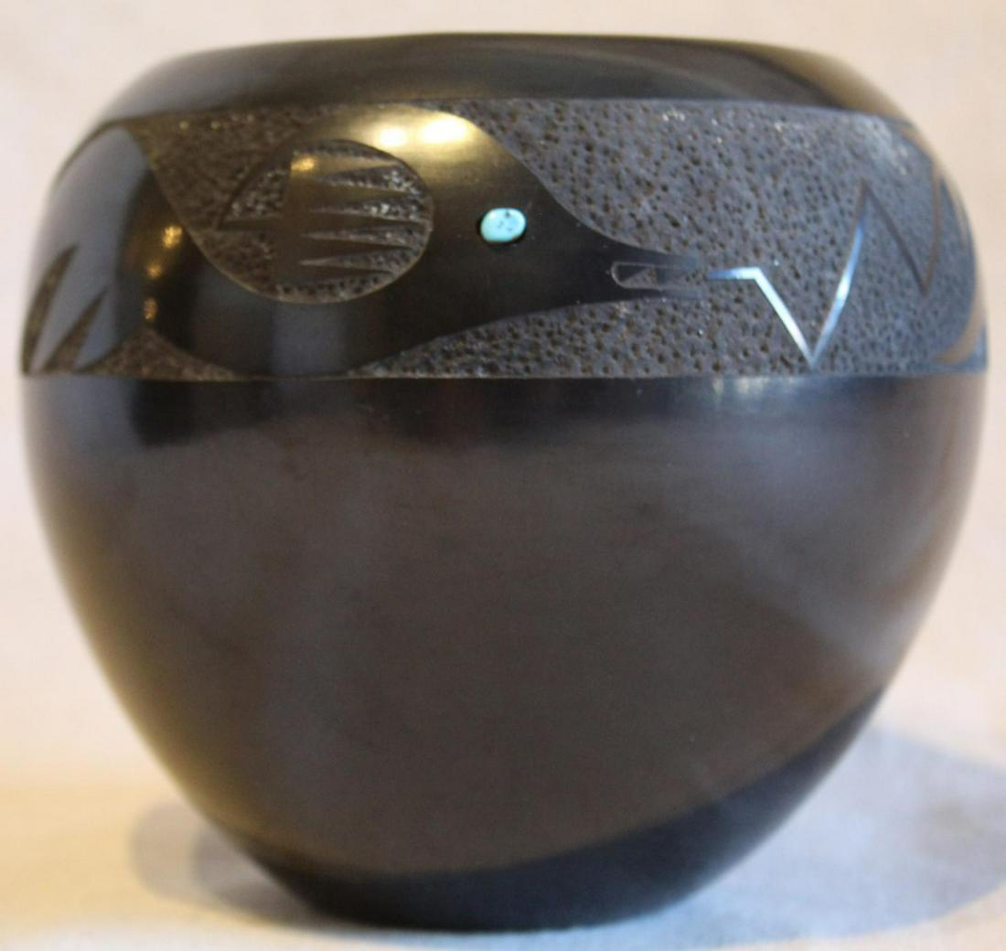 Rose Lovato San Ildefonso Pueblo Pottery Jar (1 of 6)