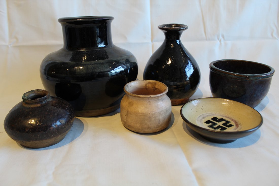 Antique Chinese Henan Pottery Vase & Pottery (1 of 7)