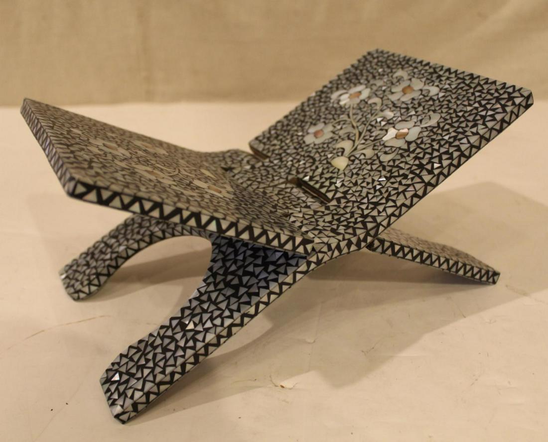 Vintage Mother of Pearl Folding Book Holder (1 of 5)