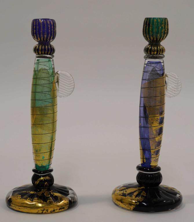 David Garcia Glass Candlesticks Pilchuck Artist (1 of 4)