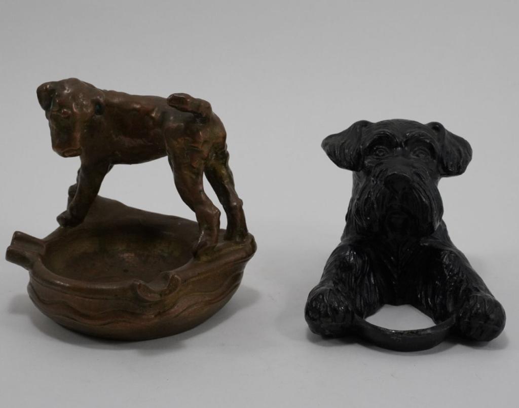 1920s/ 30s Metal Terrier Dog Figures (1 of 6)