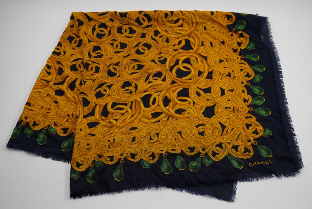 Chanel Silk and Wool Scarf Wrap (1 of 3)