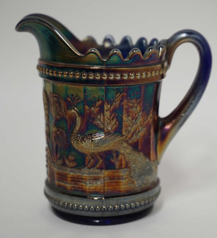Peacock at the Fountain Carnival Glass Pitcher (1 of 3)