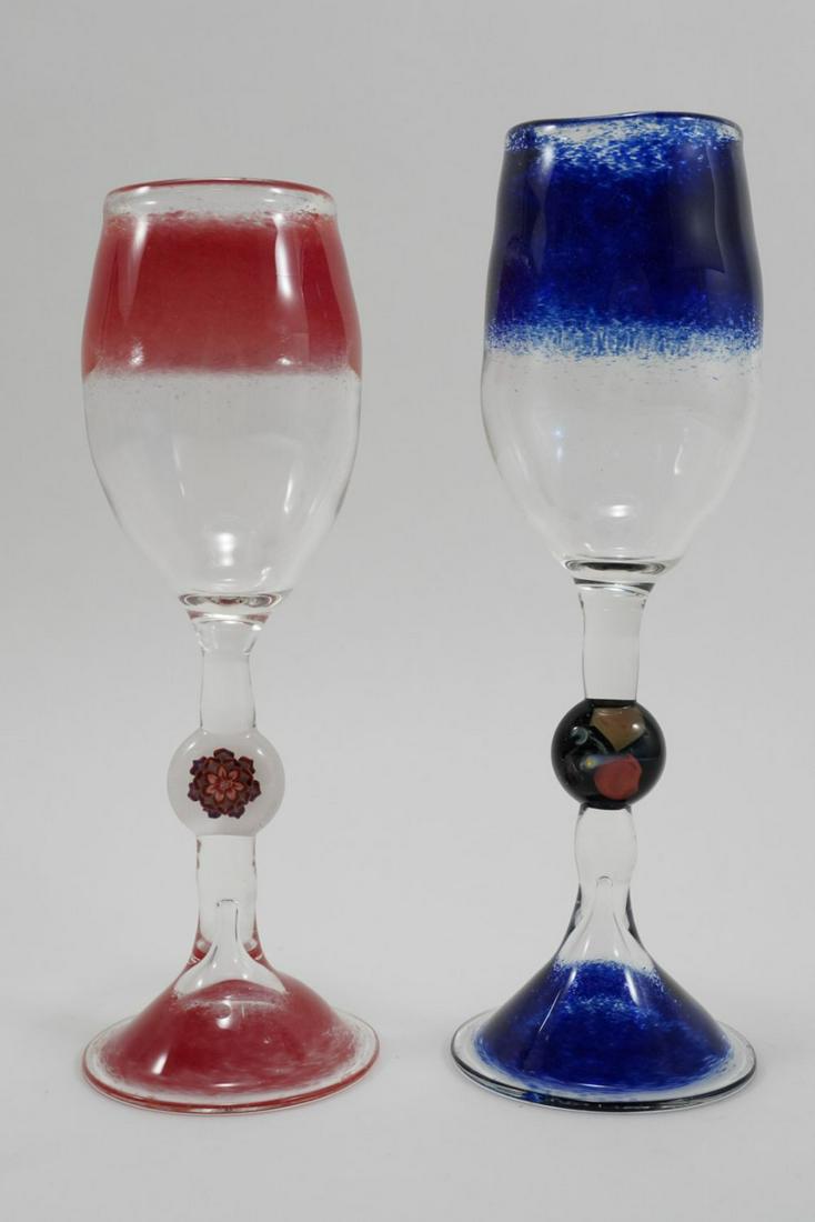 Studio Art Glass Goblets (1 of 4)