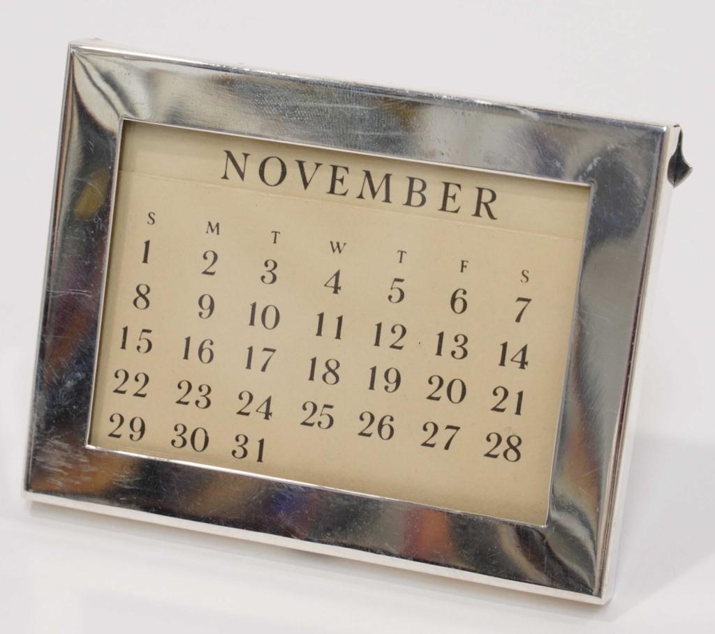 Tiffany & Co. Sterling Perpetual Calendar  Frame (1 of 3)