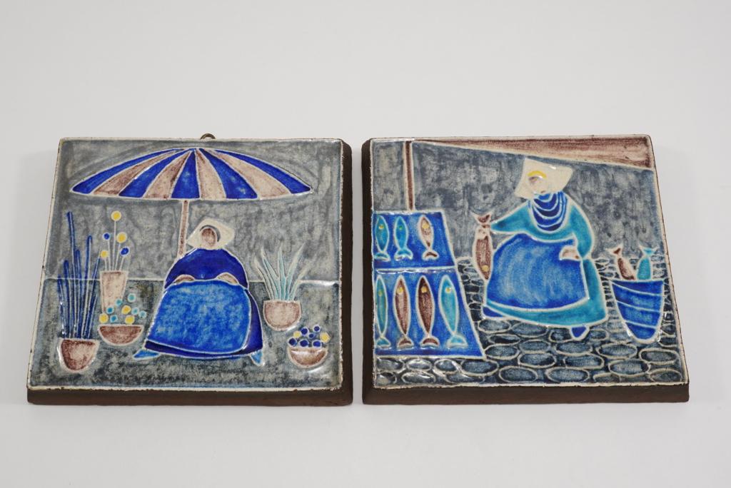 Knabstrup Denmark Ceramic Mid Century Plaques (1 of 3)